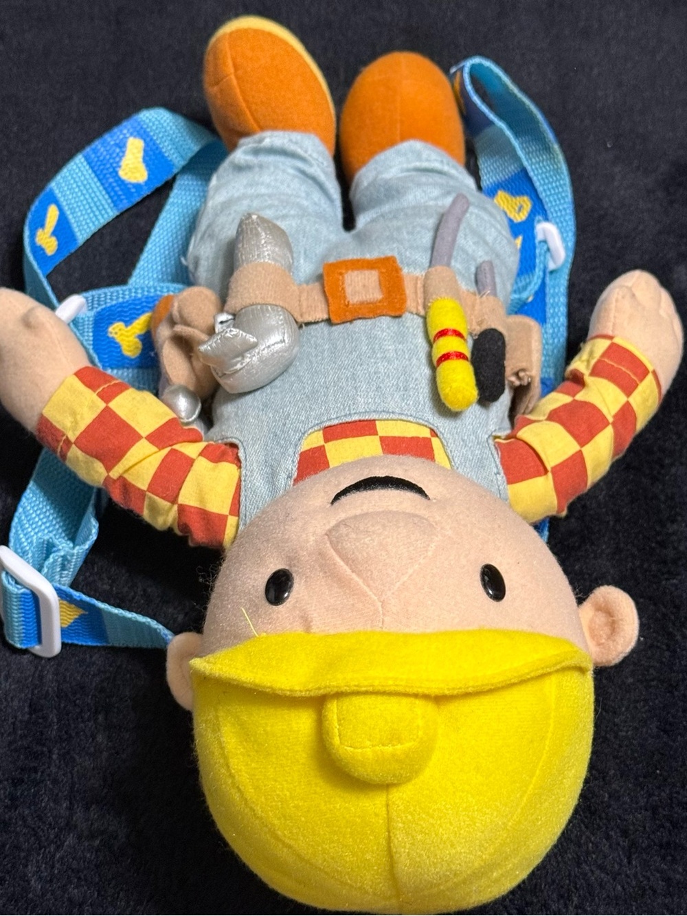 Bob The Builder Plush Backpack Doll 2002 HIT Entertainment Stuffed Toy